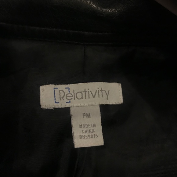 Relativity Pleather Jacket - Picture 4 of 5